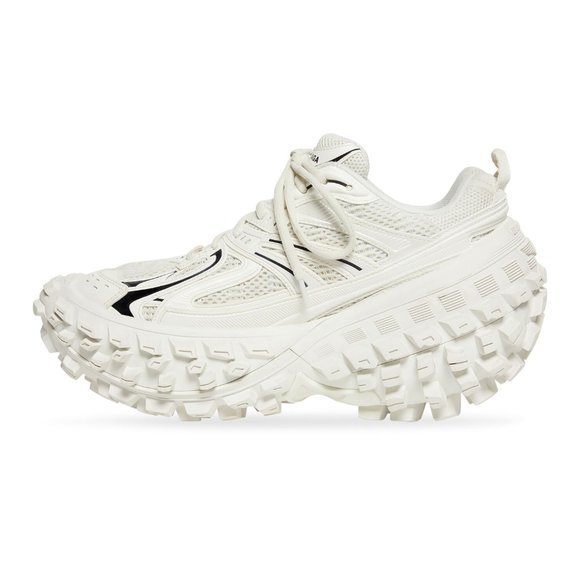 NEW Balenciaga Women's Defender Sneaker off-white mesh EU 37 US 7 - Picture 3 of 10